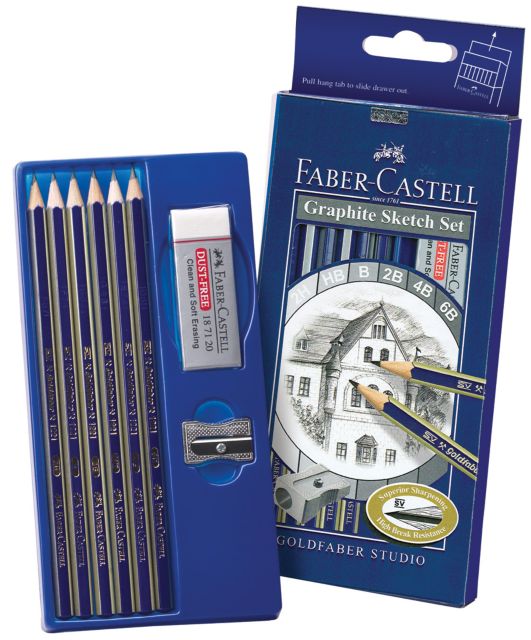 Goldfaber Graphite Sketch 6 Count Set | Faber-Castell | Brandon University