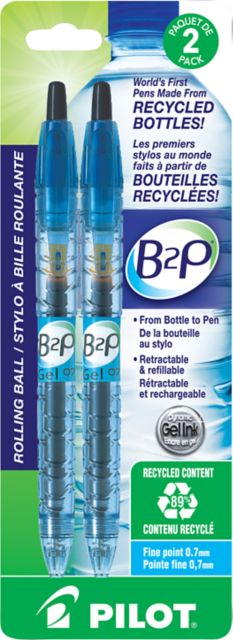 PEN B2P 2PK BLK BOTTLE TO PEN